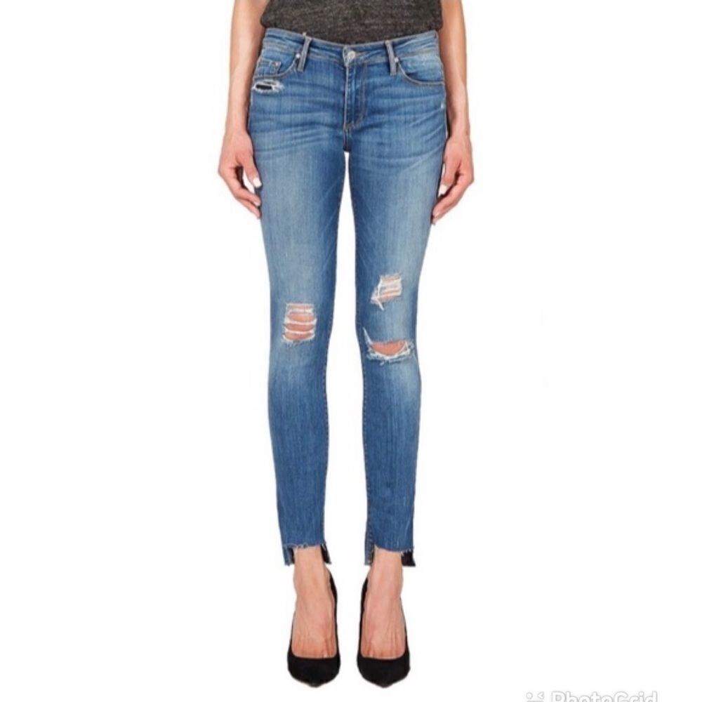 Black Orchid Jude Off Step Mid Rise Skinny